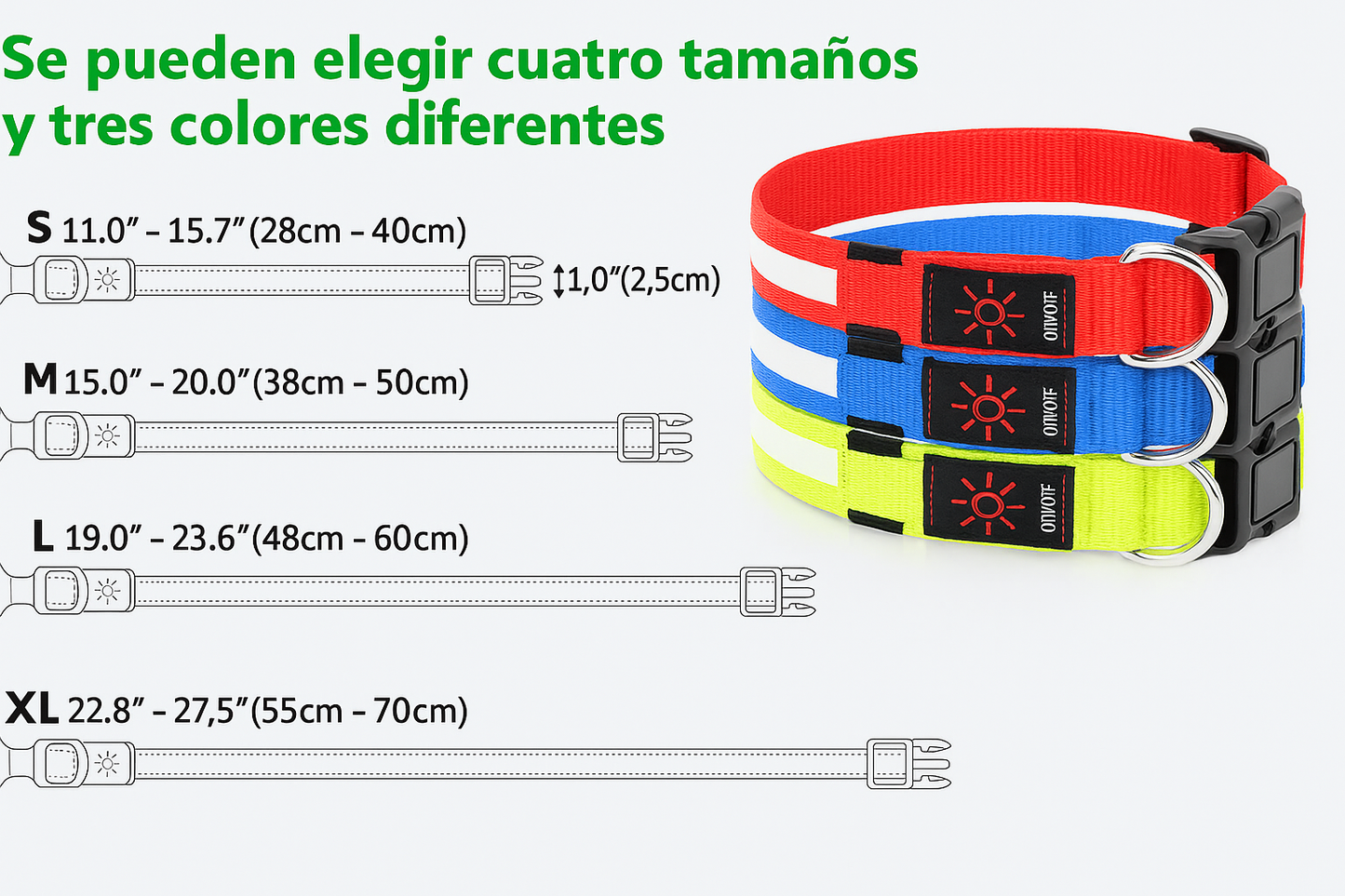 "MILUCOLUZ™ - Collar de Seguridad Nocturna 360°